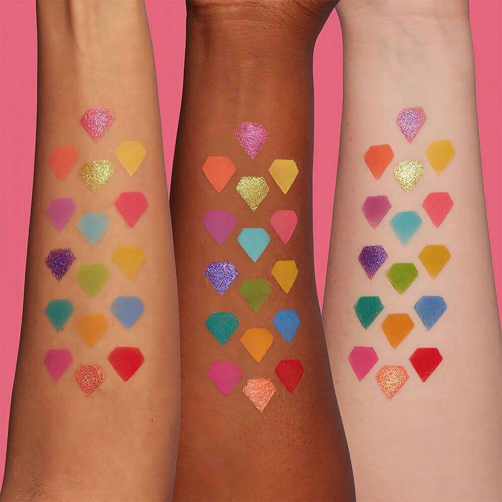 FEEL Spotlight Eyeshadow Palette, Makeup Eyemakeup Palette 16 Colors Matte Shimmer Glitter Pigment Eye Shadow Pallete