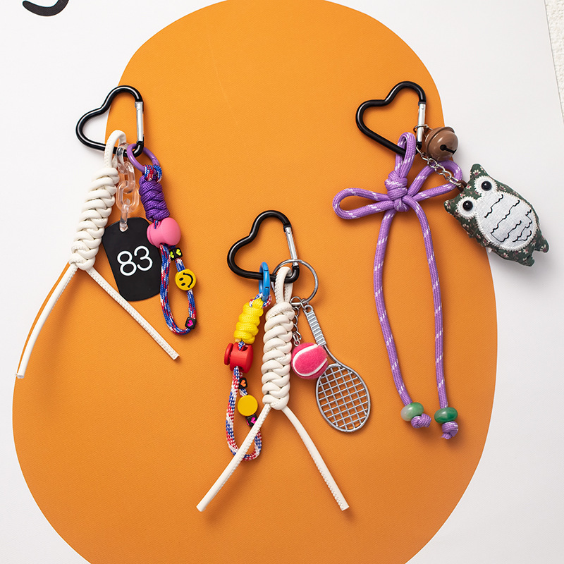 Versatile Woven Bag Charm Keychain Bag Pendant Trendy Backpack Pendant Exquisite 250726