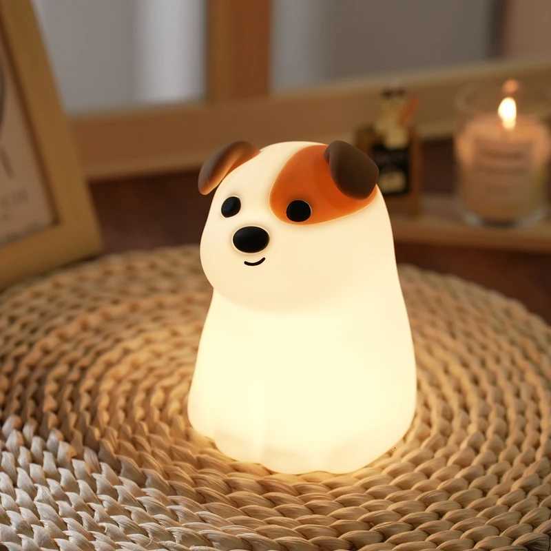 Colorful LED Night Light Dog Cat Capybara Silicone Lamp Timing Bedside Nightlight Decoration for Kids Boys Birthday Gift Rechargeable XJ250725