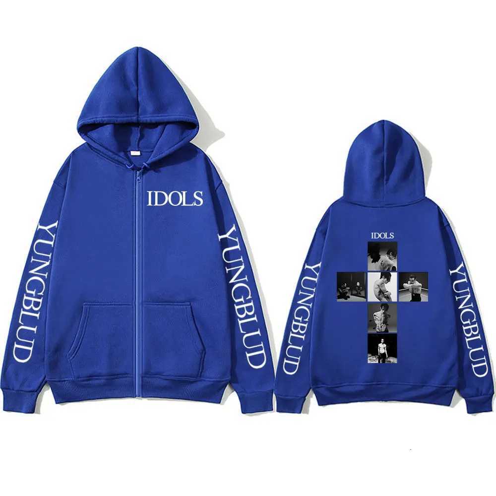 Yungblud IDOLS Album Tour 2025 Zipper Hoodies Mens Women Fashion Hip Hop Pullovers Rock Vintage Zip Up Sweatshirts Jacket Coats XJ250726 - view 6
