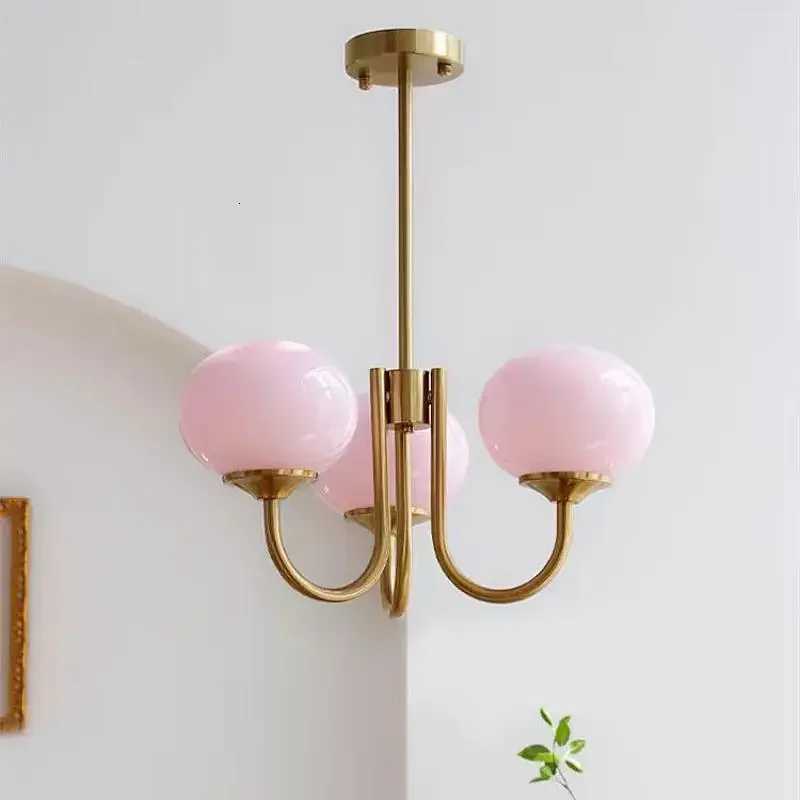 Nordic Simple Room Pendant Lighting Bedroom Lamps Designer Art Warm Romantic Childrens Room Pink Medieval Bauhaus ChandelierXJ250725