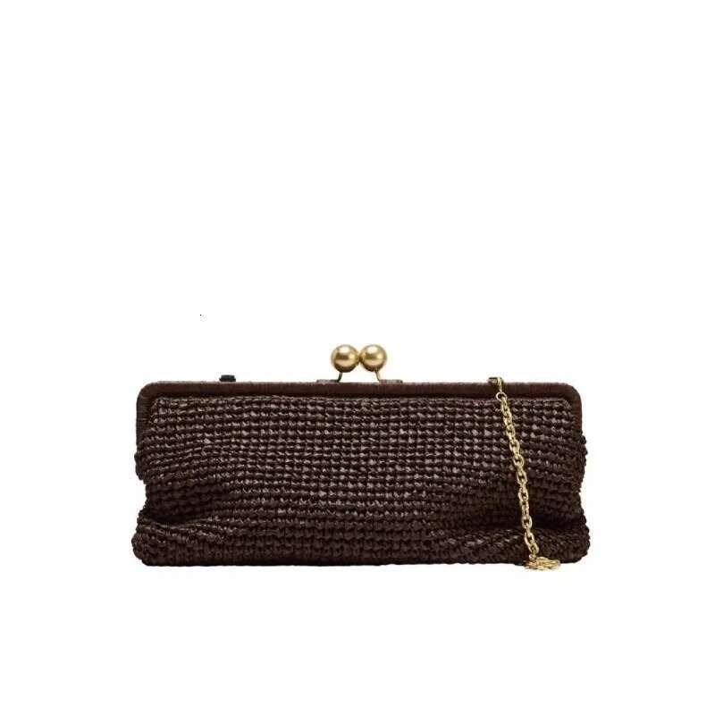 Straw Woven Handbag Women Handmade Travel Seaside Beach Summer New Handle Bag