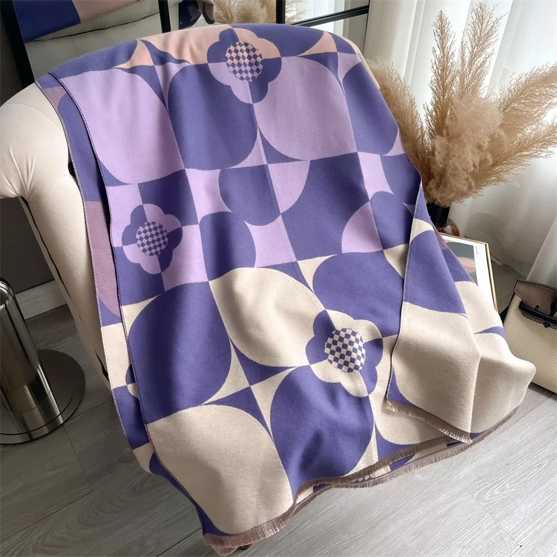 Cashmere Scarf for Women Thick Warm Winter Blanket Female Quality Shawl Wrap Scarf Poncho Echarpe Pashmina 250724