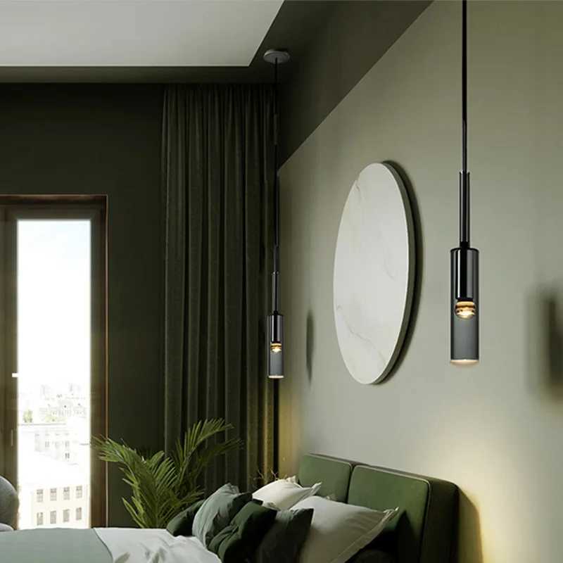 Bedroom bedside lamp single head crystal decoration modern minimalist new Nordic light luxury net red restaurant small chandelierXJ250725