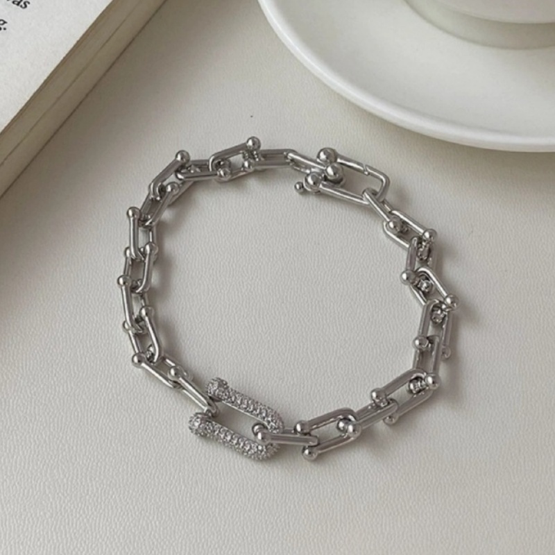 Plated gold bracelet designer jewelry exquisite designer bracelet women fashion U shape horse hoof ring bracelet women high class female ornaments dd0122