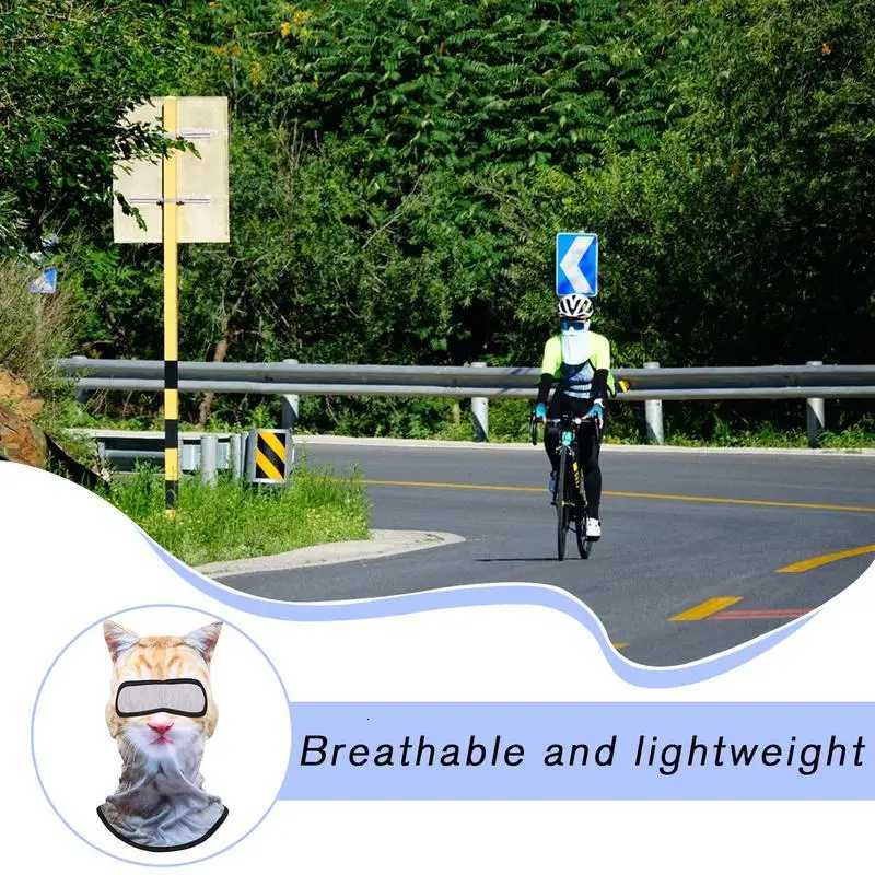 Cat BalaclavaMotorcycle Cute Full Face Hood Mask Skiing Snowboard Hat Helmet Liner With Ears For Music Festivals Outdoor Events Z250725