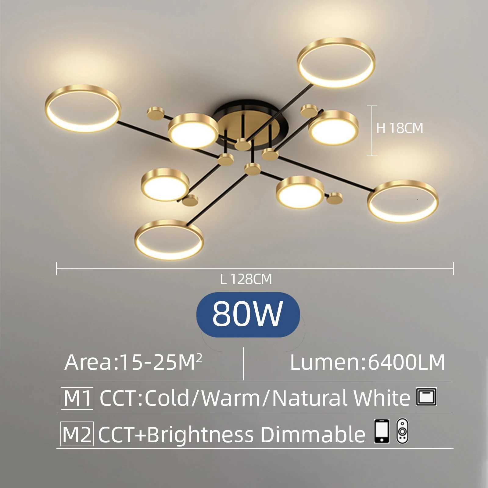 Modern LED Chandelier Lighting For Living Room Bedroom New Lamp Gold Frame Aluminum Dropshipping Indoor Fixture Light Chandeliers XJ250725