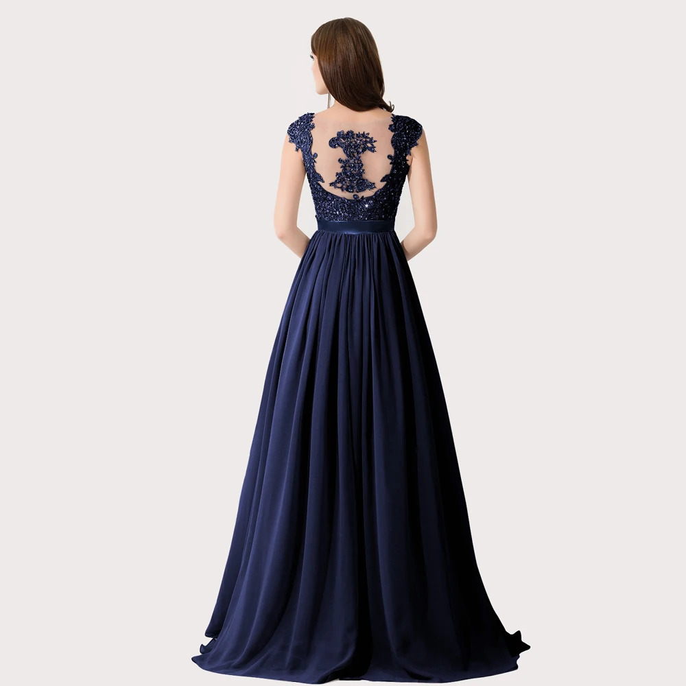 Elegant Long Bridesm Dres 2024 For Wedding Aline V Neck Floral Lace Sexy Sleeveless Back Hollow Evening Dress 250725