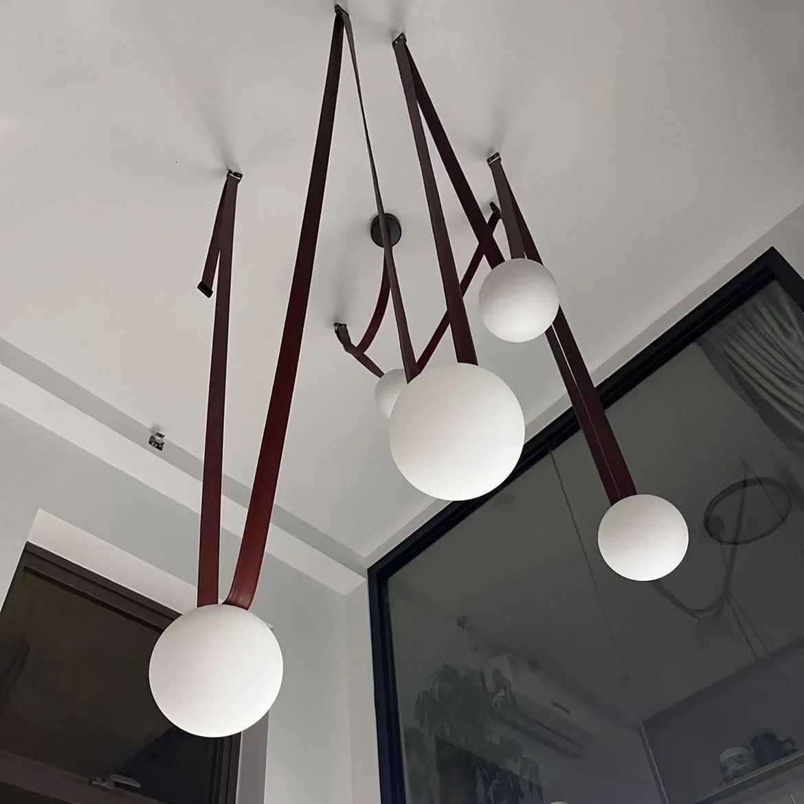 2024 LED Chandelier Modern Minimalist Light Luxury Suspension for Home Decor Independent Designer Belt Lustres Home Appliance XJ250725