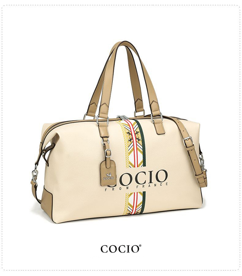 COCIO designer bag New high-quality genuine leather travel bag for men and women fitness bag casual hot handbag