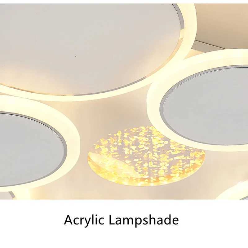 Nordic White Ceiling Chandeliers Living Room LED Light Ceiling Lights Fixture Dining Room Kids Room Creative Bedroom Ceiling LampXJ250725