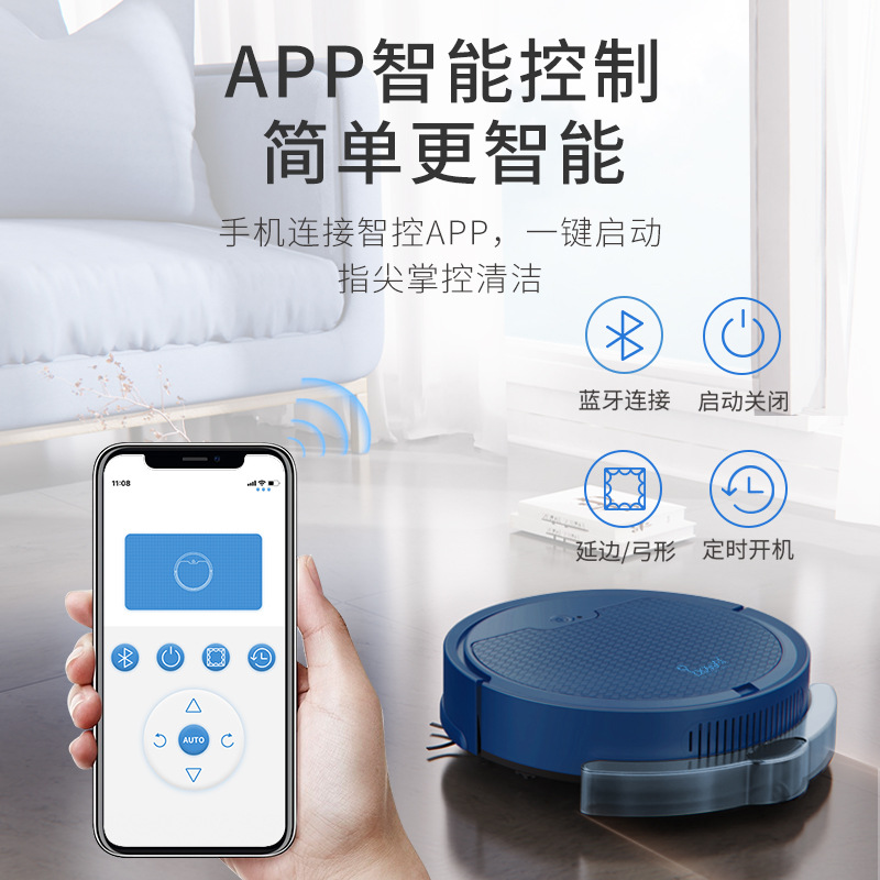 Intelligent sweeping robot with water tank, app route planning, sweeping and mopping for household use, small household appliance gift R250916
