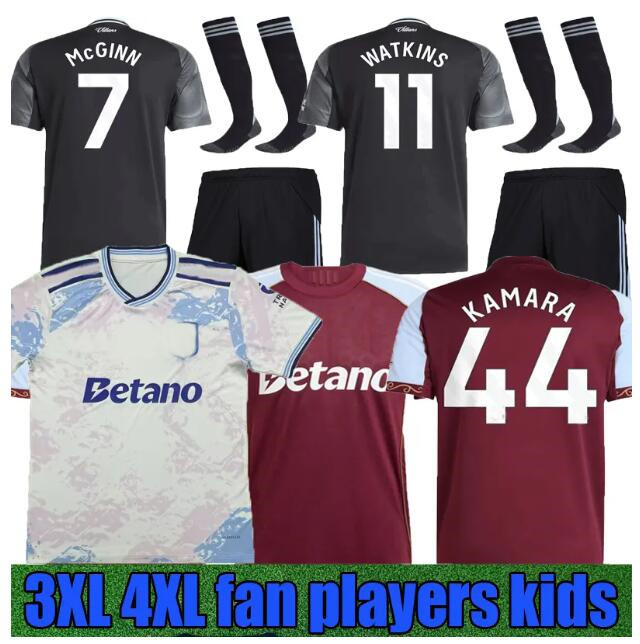 new 25 26 Home Aston Soccer Jersey 2025 2026 villa Special Edition ROGERS McGINN WATKINS soccer shirt TIELEMANS ONANA M.ASENSIO kids kit football uniform