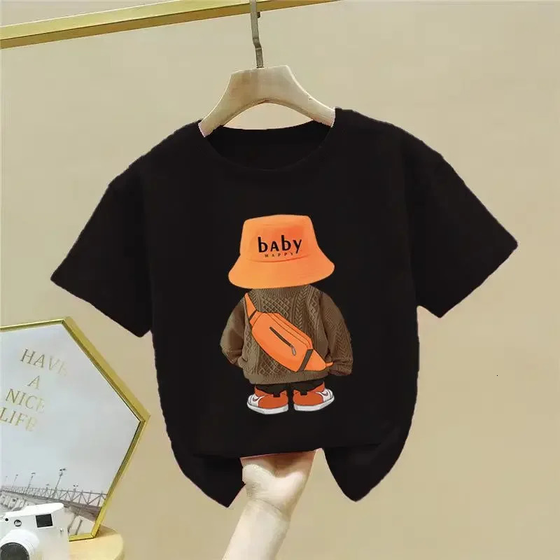 Summer Baby Girls Clothes Set Children Boy Cartoon Bear Tshirts and Shorts 2 Pieces Suit Kid Casual Top Bottom Outfit Tracksuit 250725