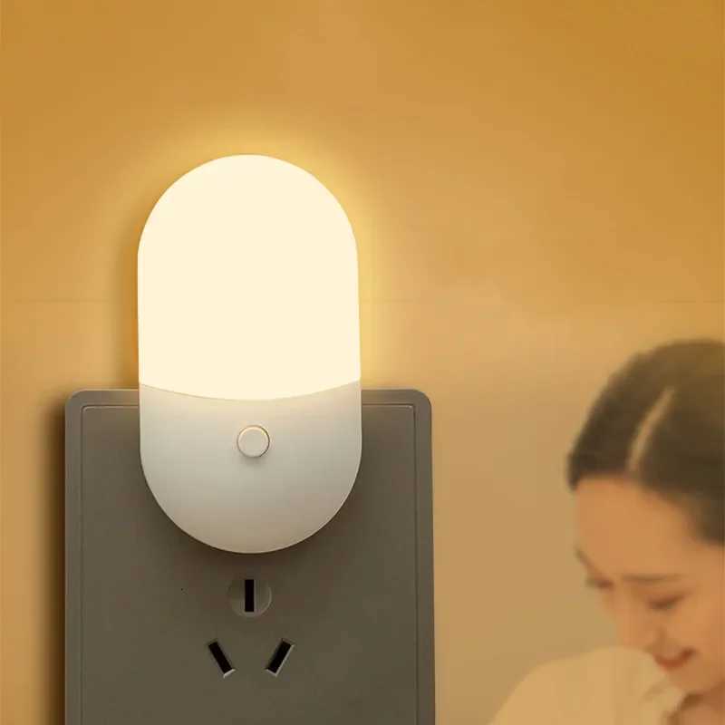 Bedside Lamp Night Light EU/US Plug-in LED Night Light AC220V Baby Nursing Eye Sleep Light Bedroom Lamp For Corridor WC XJ250725