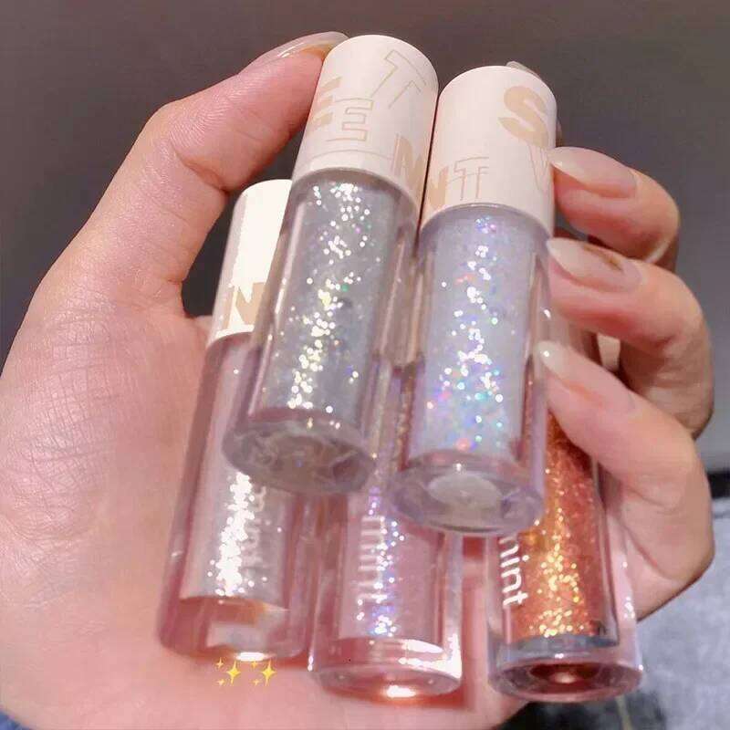 Liquid Eyeshadow Pearlescent Eyeliner Glitter Sequins Lying Silkworm Highlighter Waterproof Long-lasting Shiny Makeup Cosmetics X2507