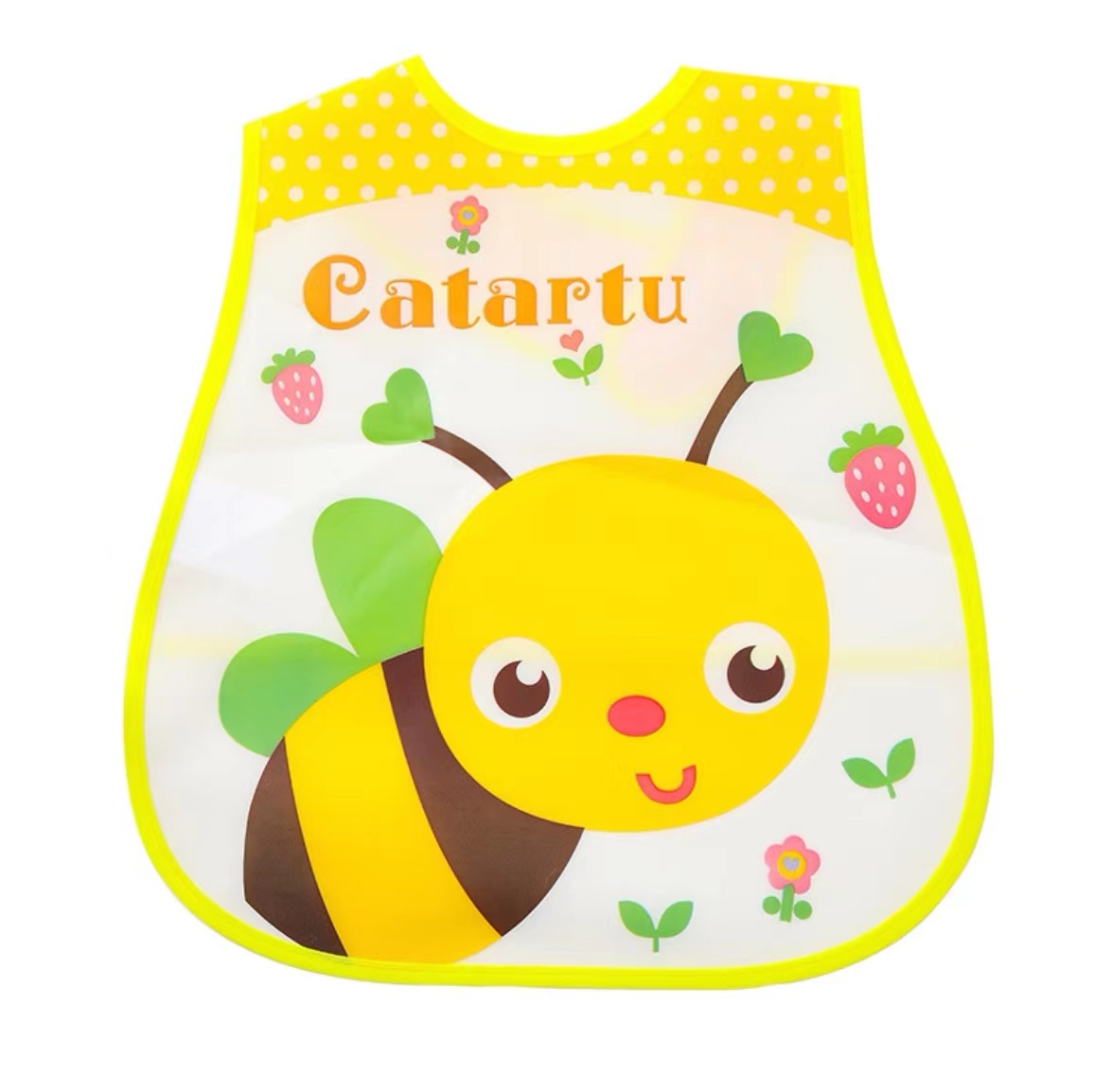 Kids' Protective Clothing: Easy-to-Clean Water Resistant Sleeveless Feeding Bib