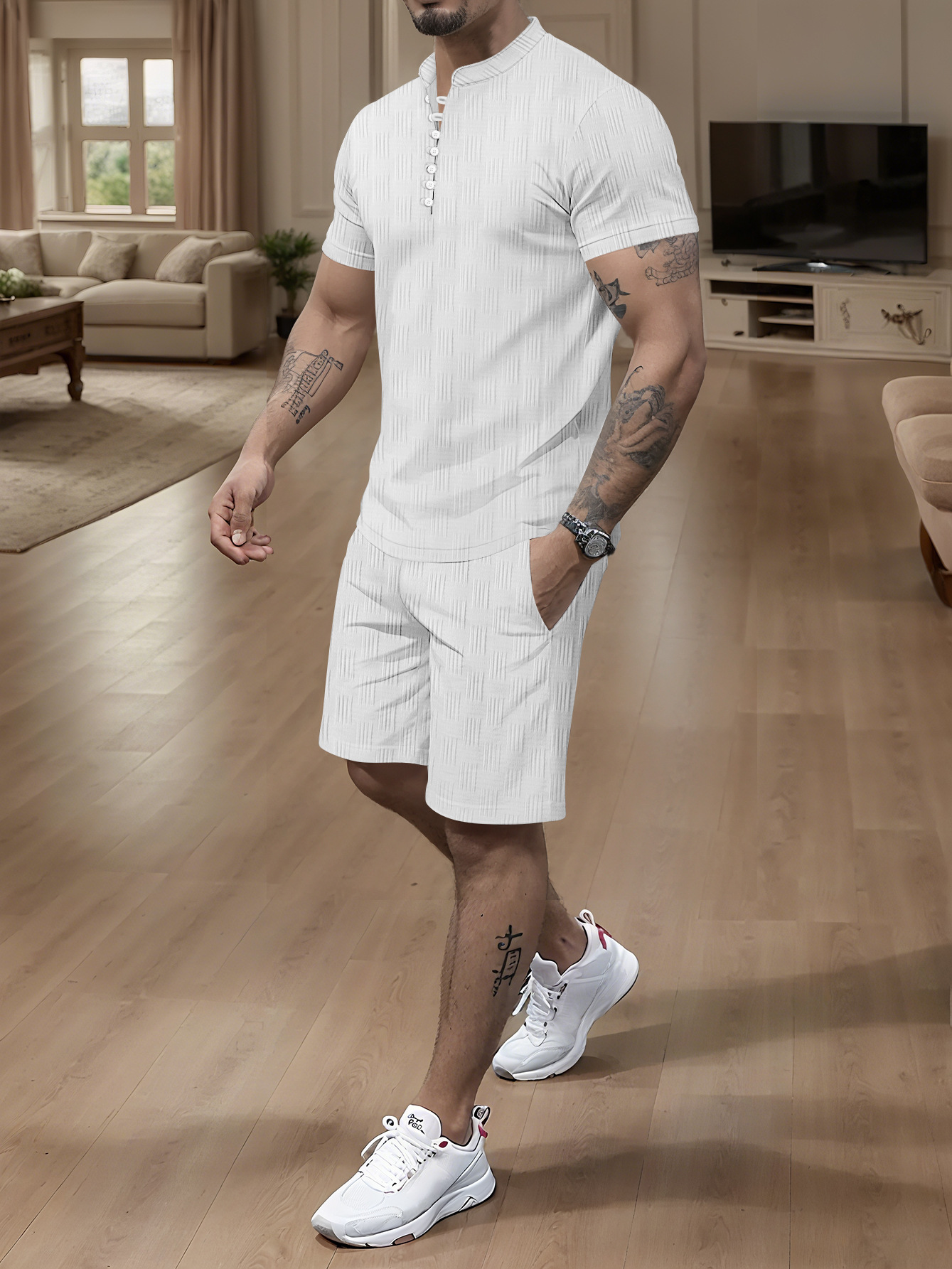 Designer High quality designer shorts tracksuits mens short man tracksuit shirts loose comfortable fashion popular new style 2 pcs sets