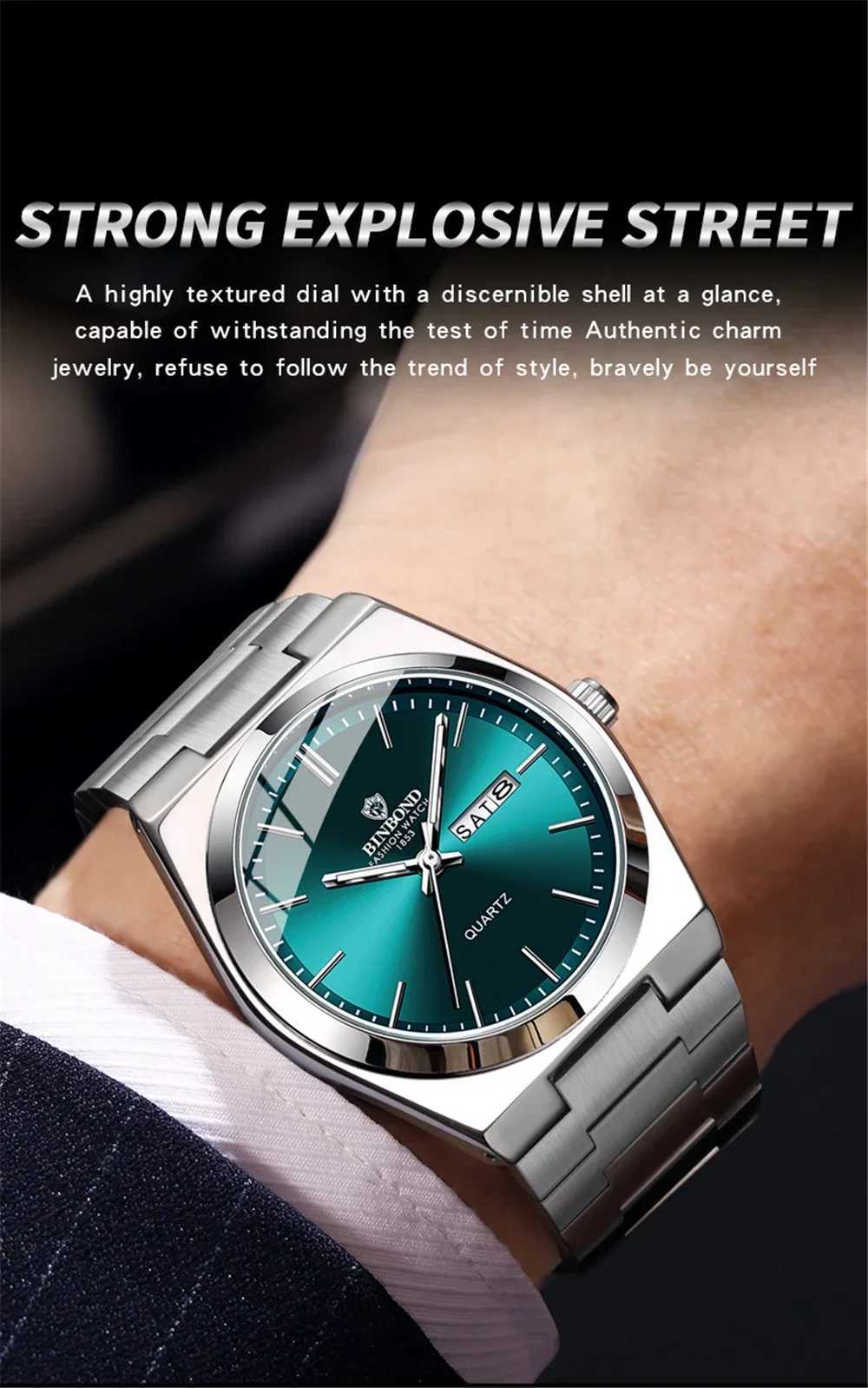 New Casual Business Fashion Quartz Wristwatches Movement Silver Clock Men Luxury Watch Automatic Watches Mens Gifts Reloj Hbre X250726