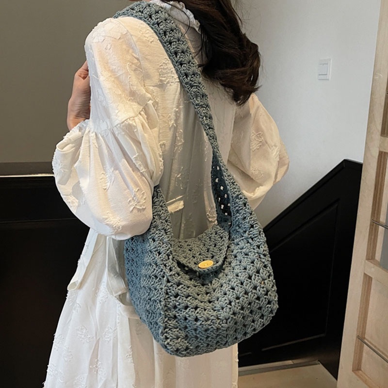 Luxury Brand Designer Bag Trendy Bag For Women, Niche Woven 2025 New Single Shoulder Straw Fashion Bag, Luxury bag Casual Korean Version Underarm Spri
