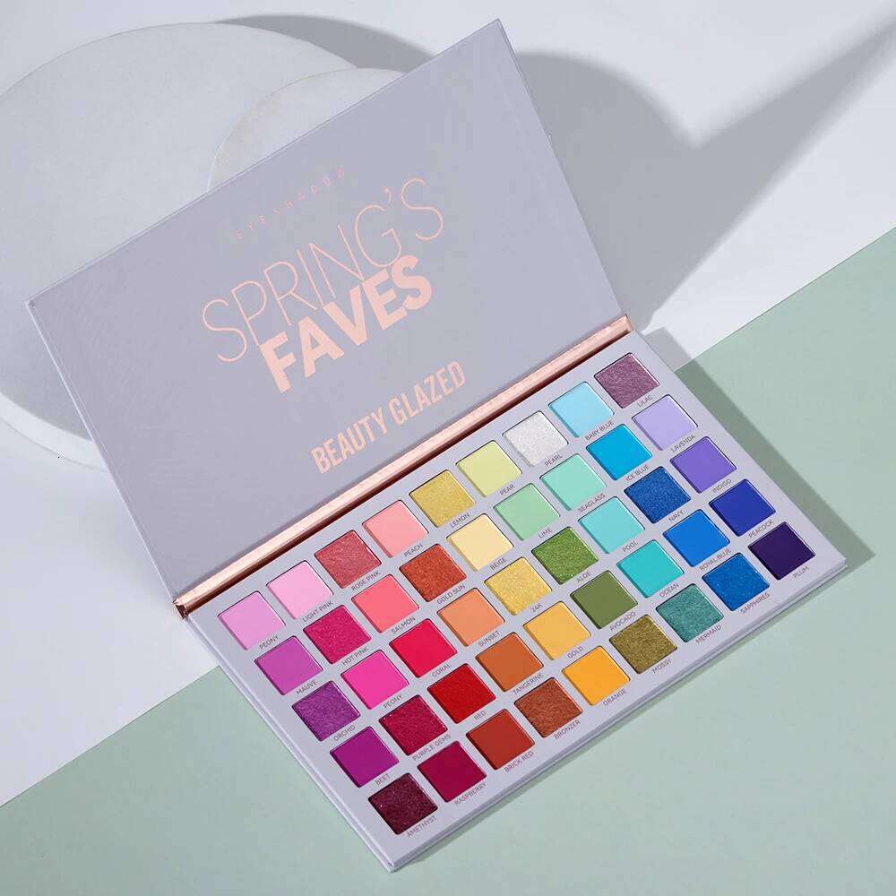 GlazedSpring's Faves BePerfect Beauty Waterproof Eyeshadow Palette Shimmer Highlighter & Contour Glazed Makeup for Eyes