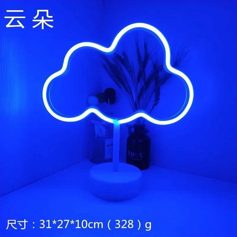 USB LED Neon Sign Light Holiday Flamingo Night Lamp Xmas Party Wedding Decoration Home Gift Cloud Heart Neon Light XJ250725