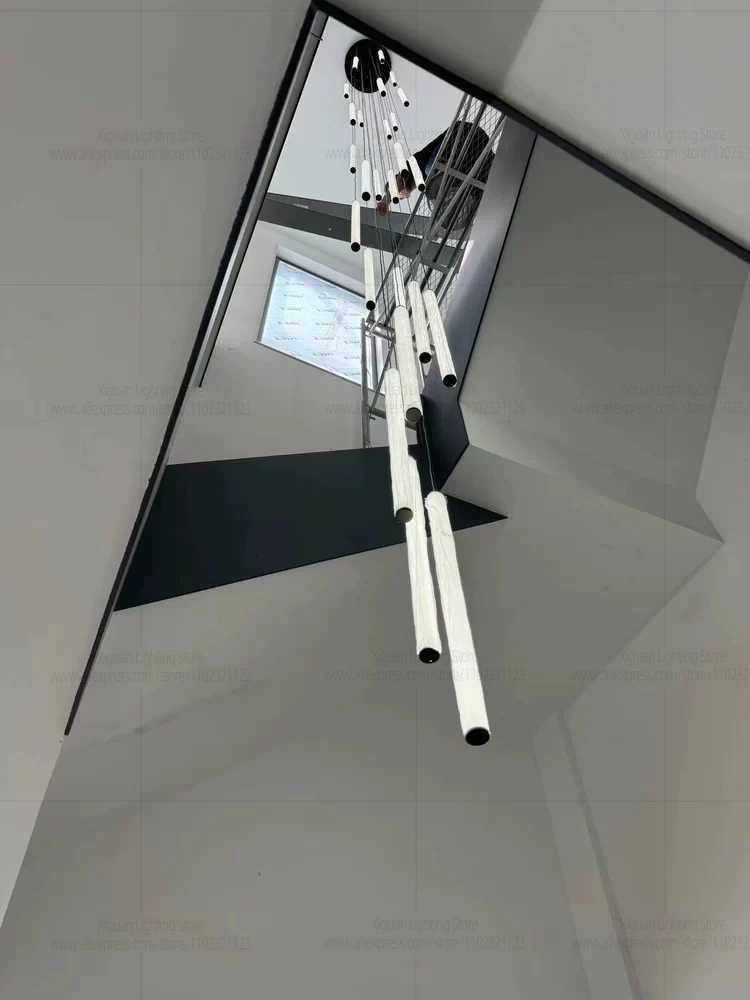 Modern Ceiling Chandelier LED Living Room Spiral Staircase Lighting Kitchen Bedroom Home Decoration Chandelier Lighting Fixtures XJ250725