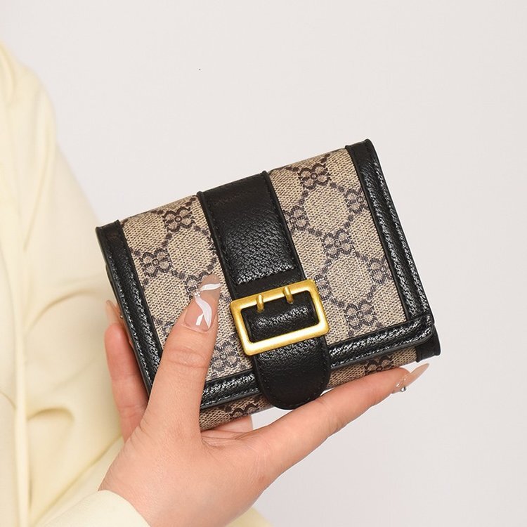 Free Shipping On 2025 Summer New Designer Bags High-end Small Wallet For Women Short Soft Leather Multi-card Slot Card Holder Wallet Combo High-qualit