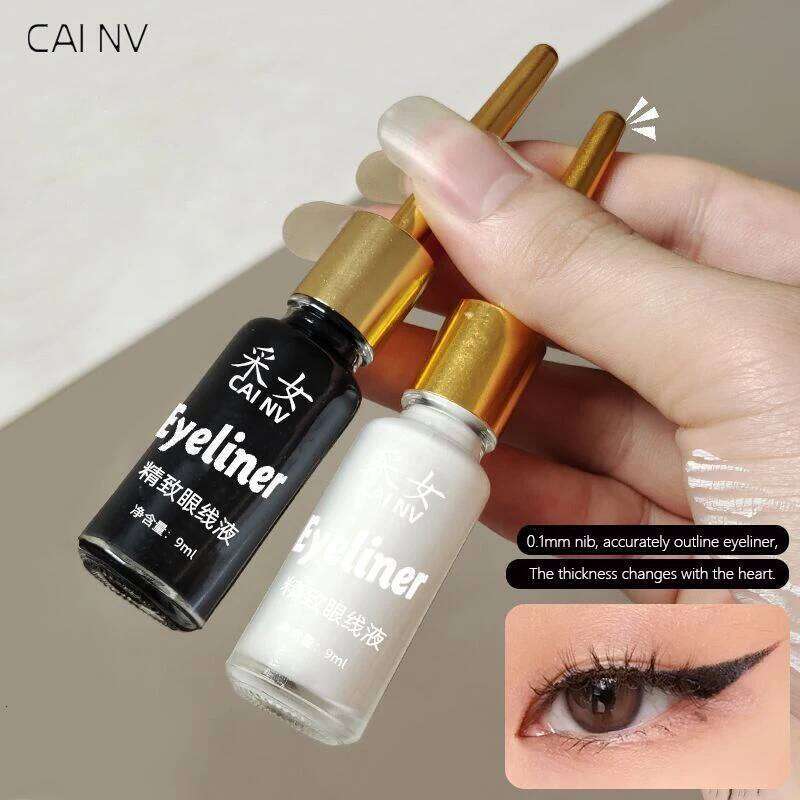 9ml Liquid Black White 0.01mm Super Slim Waterproof Quick Dry Long Lasting Color No Sdging Eyeliner Pencil Eye Makeup X250726