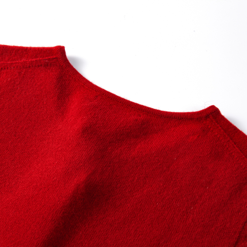 Classic Round Neck Women's Knitted Cardigan Solid Color Single Breasted Long Sleeve Sweater Jacket