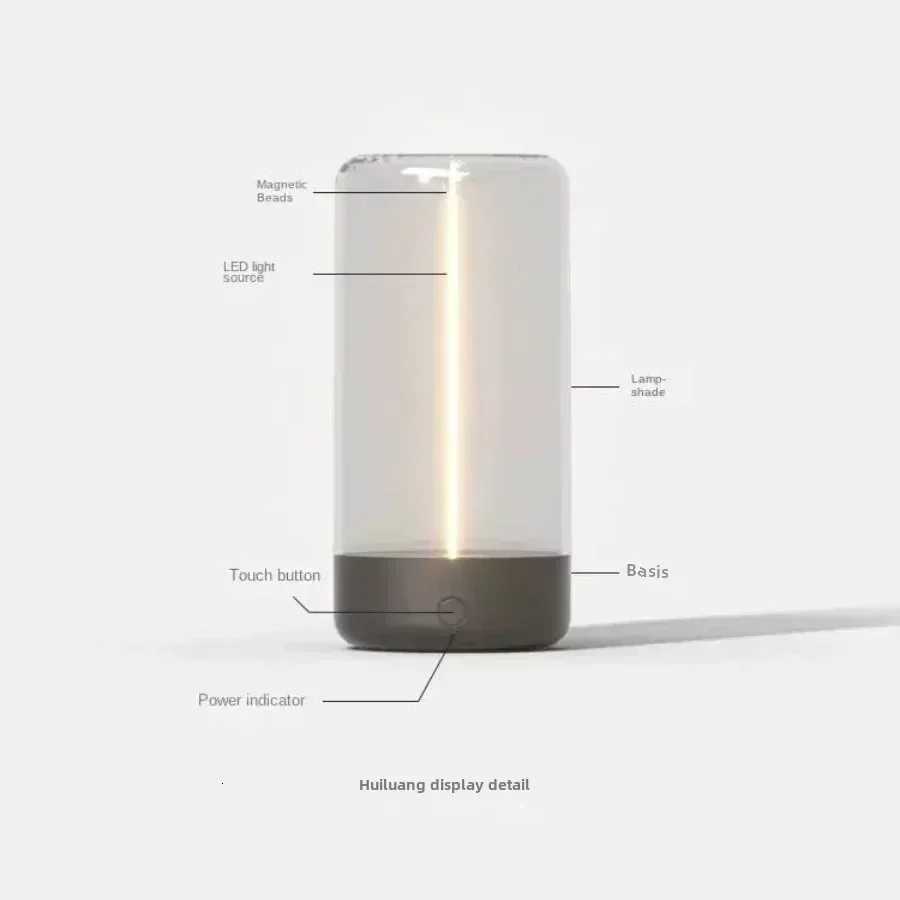 Portable USB Quantum Wire Ambient Magnetic Light Bedroom Mood Night Light Bedroom Bedside Lamp Study New Year Gifts XJ250725