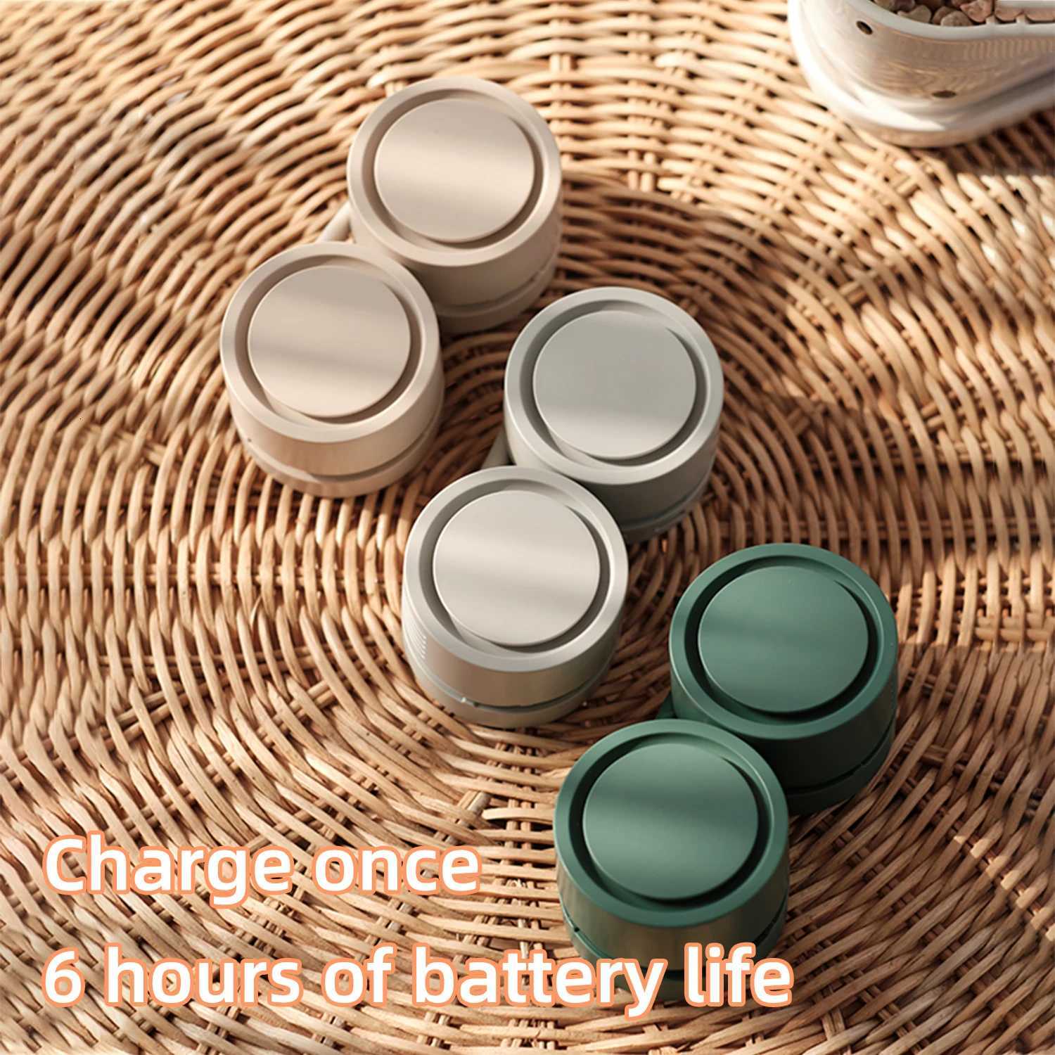 Fan Long Battery Life New Mini Neck Portable No Bladeless Hanging Neck Rechargeable Air Cooler 3 Speed Mini Summer Sport Fan R250725
