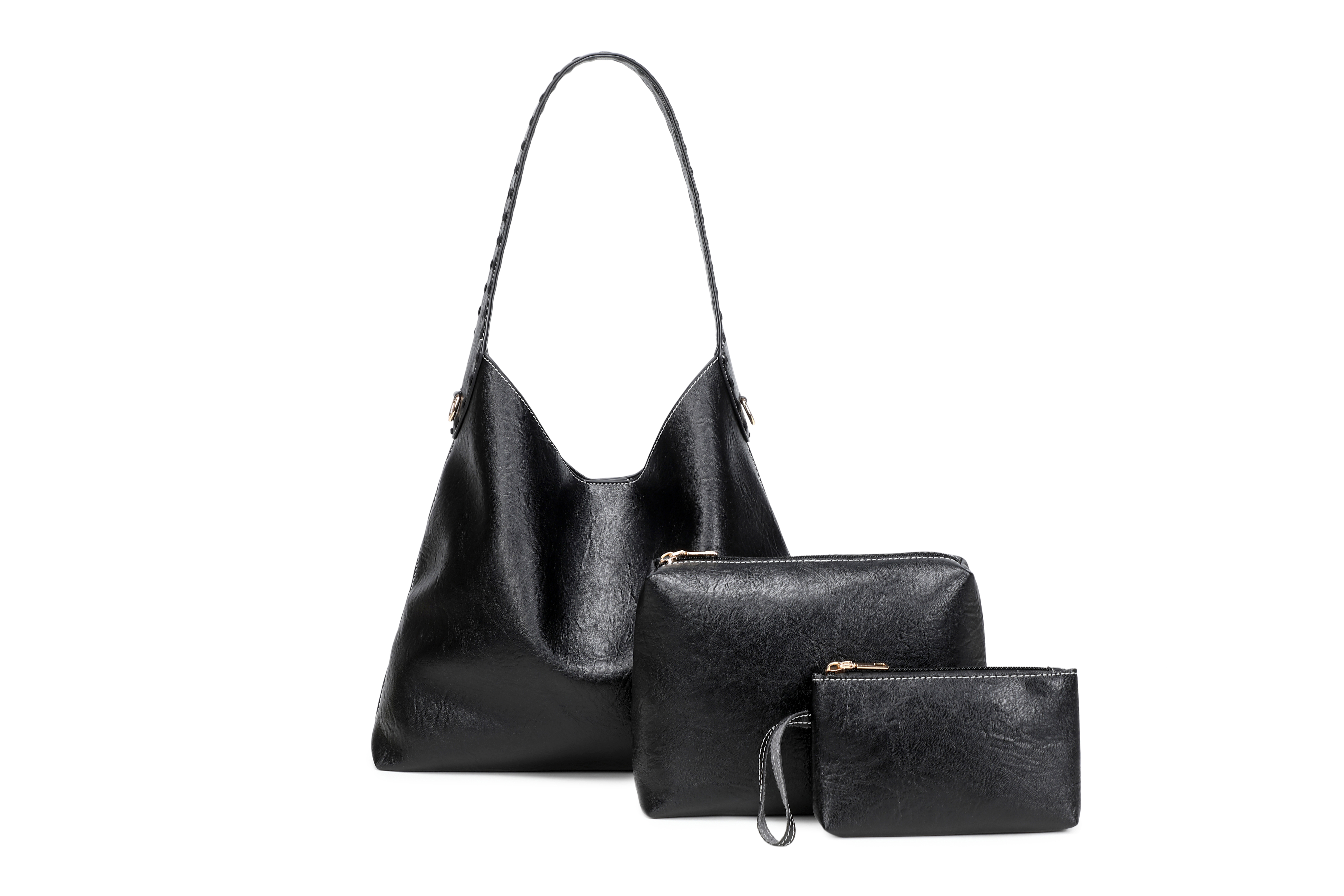 A new large-capacity soft leather single-shoulder crossbody underarm bag for women, featuring a minimalist and soft design