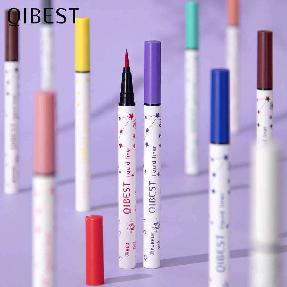 QIBEST High Pigment Pencil Waterproof Sdgeproof Makeup Eye Liner Liquid Black Eyeliner Quick Drying Eyes Cosmetics X250726