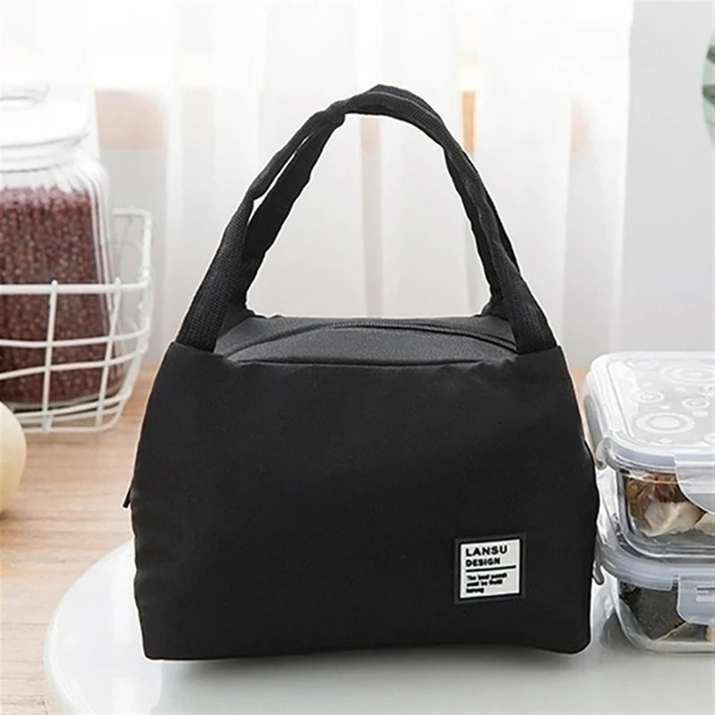 Portable Lunch Bag Tote Insulated Box Canvas Thermal Cold Warm Food Container School Picnic Men Women Bento Storage Pouch 250723