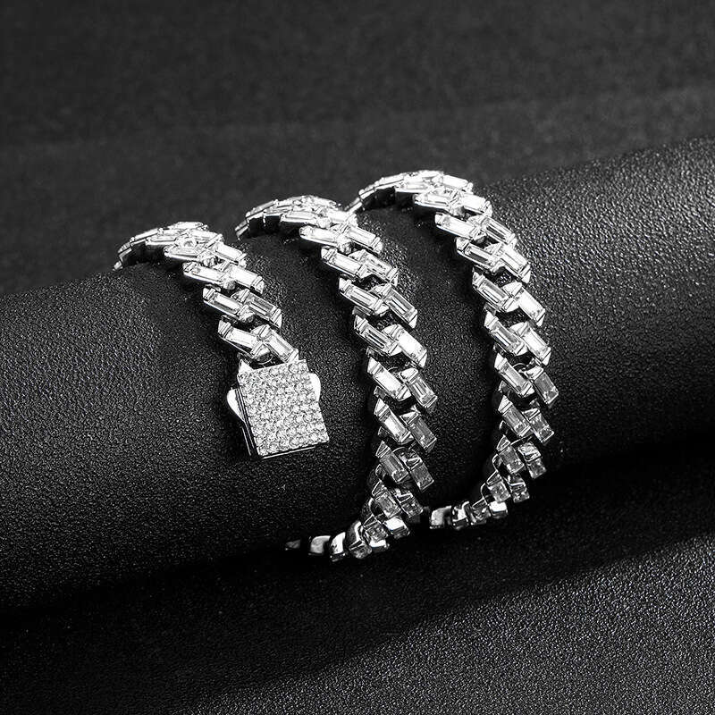 Trendy Cuban Chain Cool Street Rapper Full Dia Fashion Hip Hop Necklace