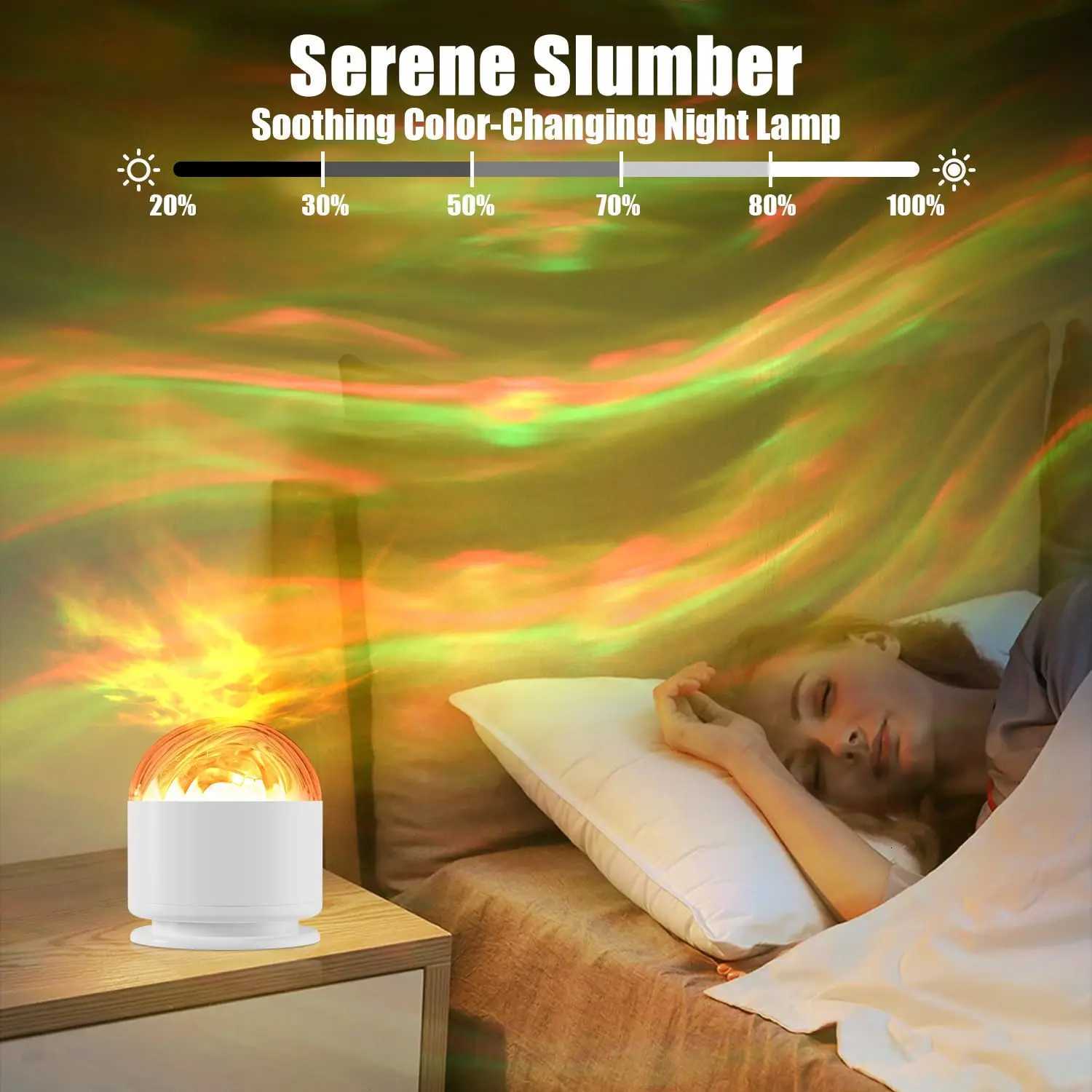 LED Night Light USB Plug-in Starry Sky Remote 16Color RGB Galaxy Projector Light for Kids Room Party Decoration Auto Rotate Show Lamp XJ250725