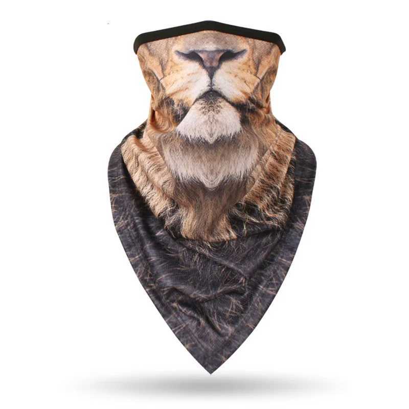 Multifunctional 3D Animal Print Triangle Scarf Bandana Sports Hiking Headgear Cycling Face Mask Fishing Neck Warmer Gaiter Z250725