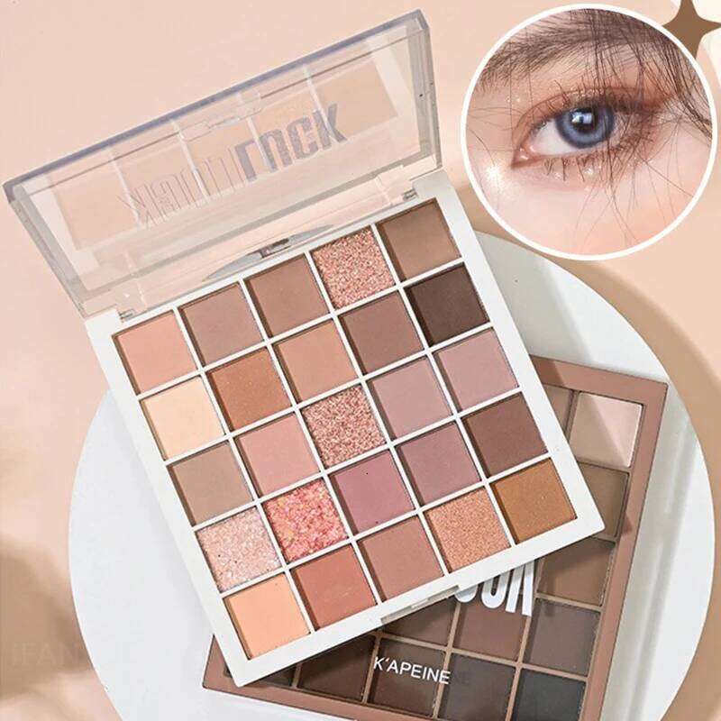 25Color Professional Eyeshadow Glitter Long Lasting Pallet Korean Makeup Palette Eye Shadow for Beginner