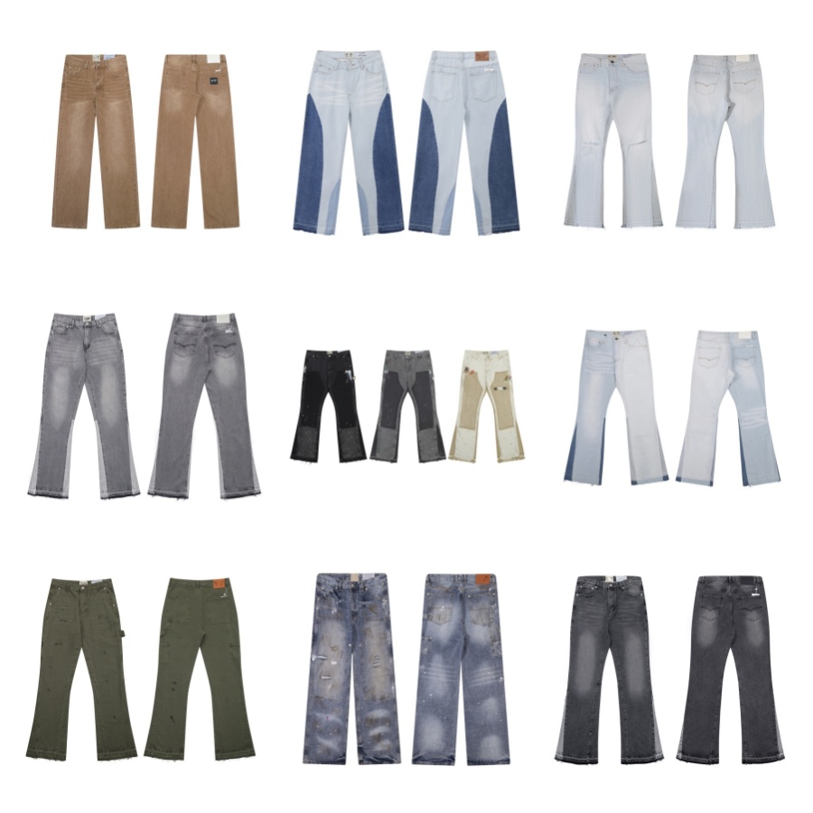 designer mens Jeans Loose Jean Hombre trousers men and women fashion brand luxury pants denim pant Trend Brand Motorcycle men's Pants 09