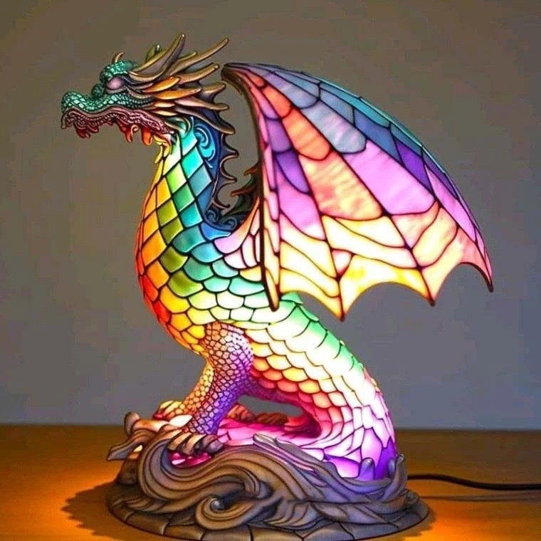 Animal Table Lamp Series Home Decor Table Lamp Ornament 15cm 250726