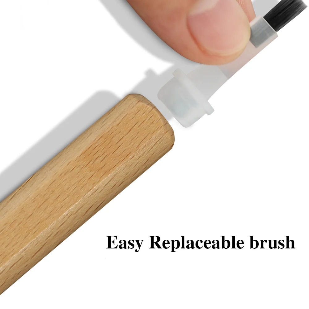 1SET Disposable Nail Polish Brush With Double Head Pen Can Replacement Head Brush Nail Brush Liquid Applicators Manicure Tools 250716