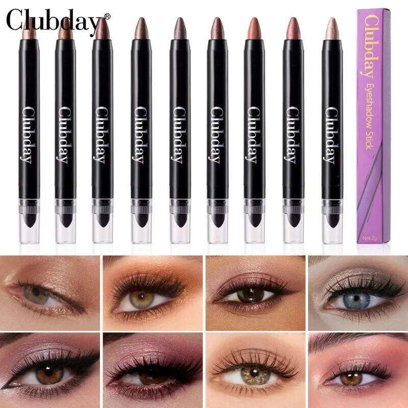Metallic Colorful Pencil Double-sided Eyeshadow Stick Pink ple Pearlescent Matte Silkworm Highlighter Eyes Makeup X250726