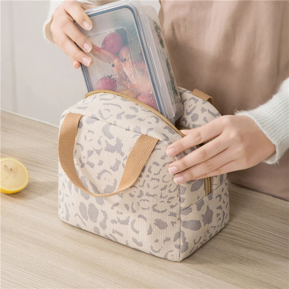 Food Thermal Insulated Bag School Lunch Box Bags Picnic Bag For Couples Unisex Portable Food Storage Student Lunch Bag 250723