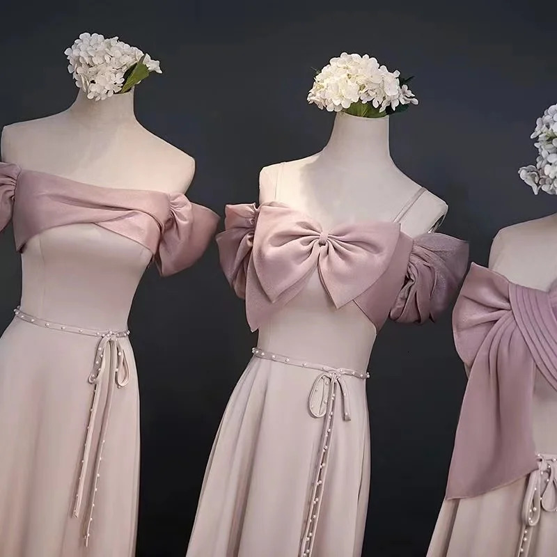Wedding bridesmaid dress 2024 summer satin niche highend small can be worn by princess style girlfriends on weekdays 250725