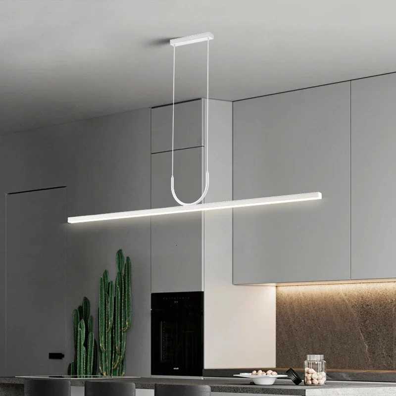 Modern Minimalist LED Ceiling Chandeliers for Dining Room Table Kitchen Island Simple Pendant Lamps Home Decor Lighting Fixture XJ250725