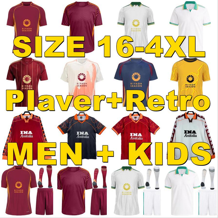 2025 2026 PELLEGRINI Dovbyk Roma Empire Legacy DYBALA Soule SOCCER JERSEYS Aries home Pellegrini G Mancini 2025 2026 kids kit Footb Shirt KONE CRISTANTE