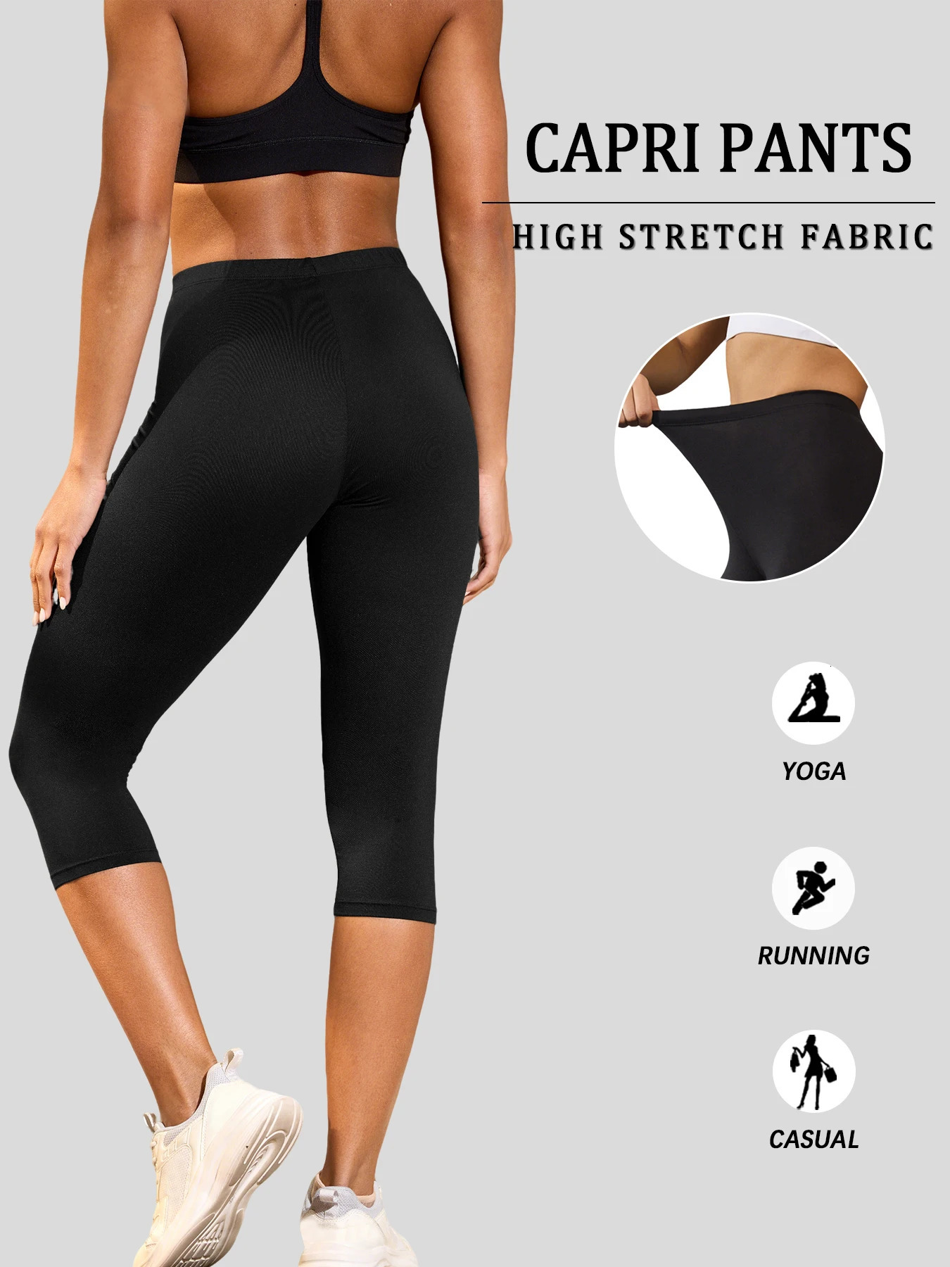 Womens Super Soft Pants High Stretchy Breathable No See Through Workout Running Yoga Athletic Gym Leggings 250725