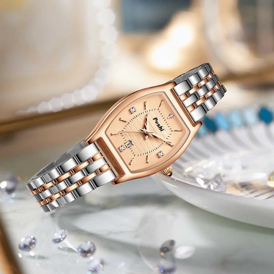 999 Watch For Women Fashion Elegant Lady Wristwatch Quartz Watches Alloy Strap With Date Clock X250726