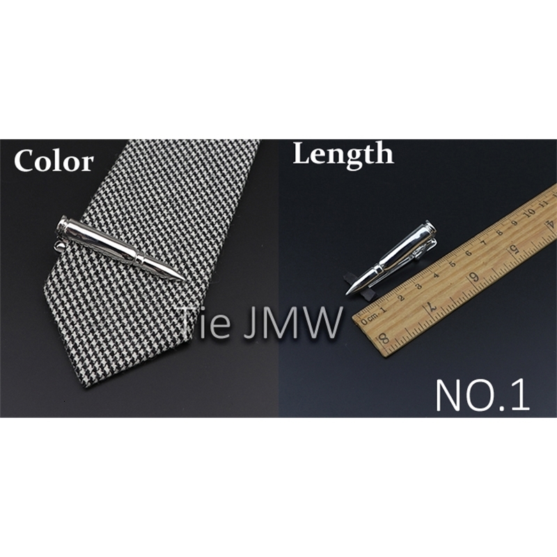 1 Piece Chrome Stainless Cute Beard Gun Bullet Metal Classy Tie Clip for Men Necktie Clips Pin For Mens Gift 250715